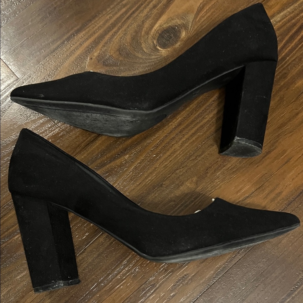 Taxi Black Women' Block Heels Size 10